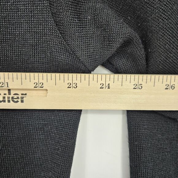 Vintage Marcello Sweater Mens Extra Large Black 90s Merino Wool Blend Italy XL - Picture 8 of 10